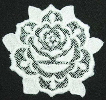 BFC0240 Lace Bowl & Doily-Lace Rose