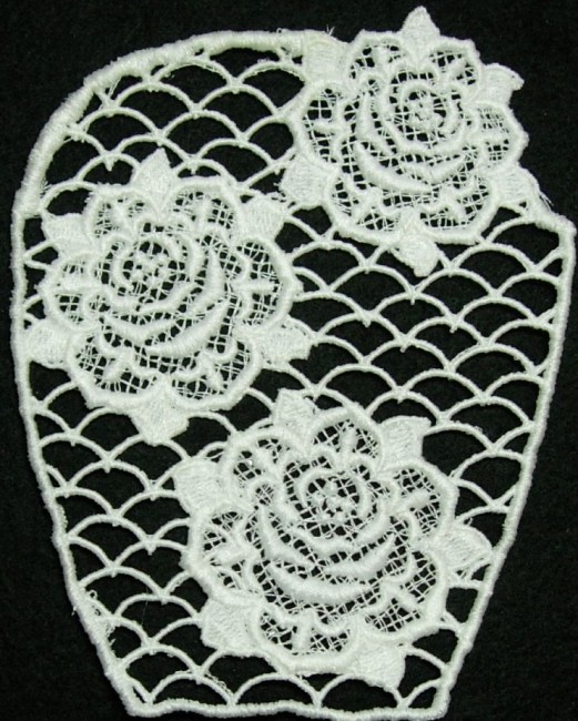BFC0240 Lace Bowl & Doily-Lace Rose