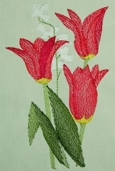 BFC0250 Watercolor Tulips