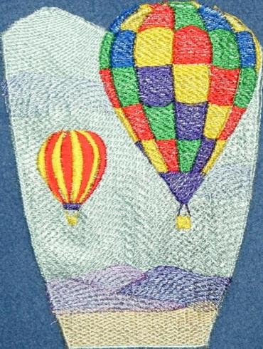 BFC0252 Scenic Bowl & Doily Balloon Festival