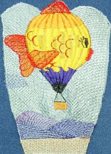 BFC0252 Scenic Bowl & Doily Balloon Festival
