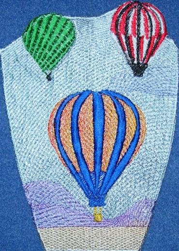 BFC0252 Scenic Bowl & Doily Balloon Festival