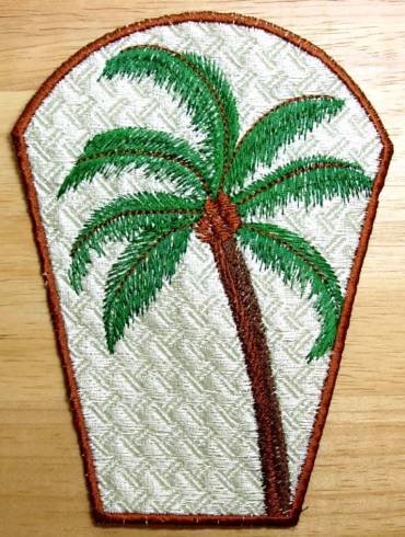 BFC0264 Lace Bowl and Doily-Tropical Palms