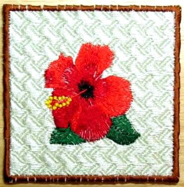 BFC0264 Lace Bowl and Doily-Tropical Palms