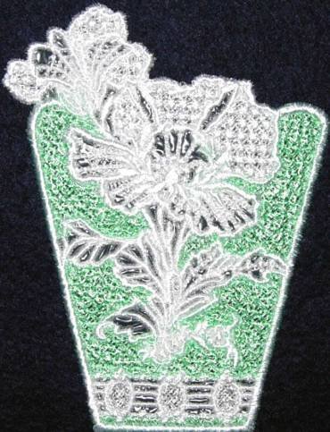 BFC0274 Lace Bowl Floral Elegance