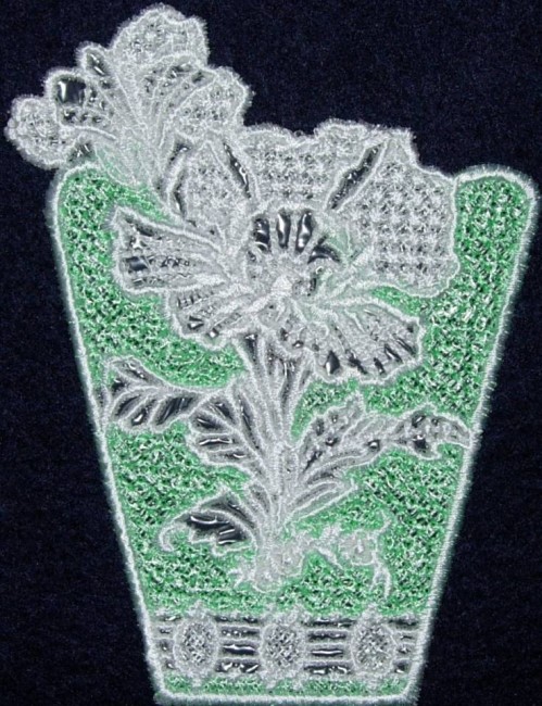 BFC0274 Lace Bowl Floral Elegance