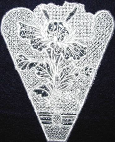 BFC0274 Lace Bowl Floral Elegance