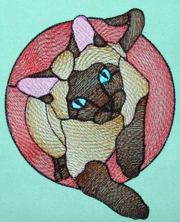 BFC0278 Stained Glass Cats
