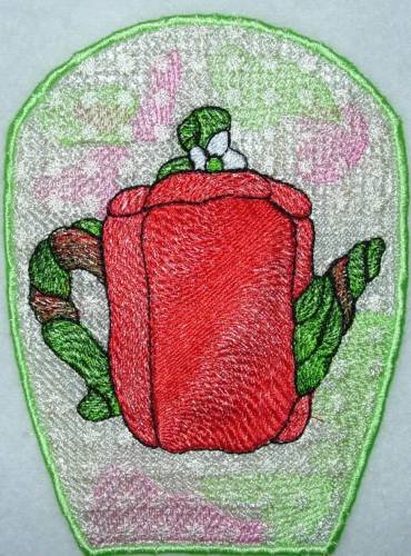 BFC0284 Lace Bowl & Doily  Veggie Teapots