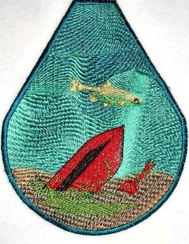 BFC0287 Lace Bowl and Doily The Fishin Hole