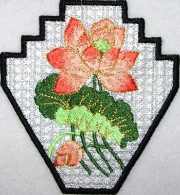 BFC0288 Lace Bowl and Doily Lotus Flowers