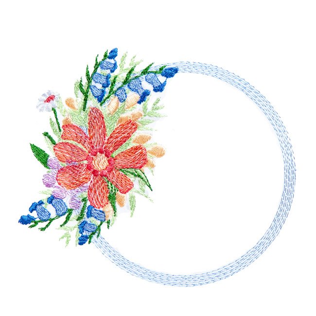 Flower Bouquet Frame