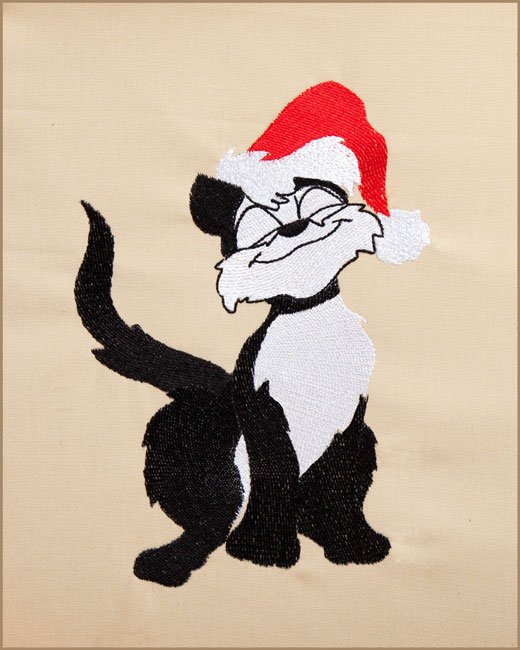 Tuxedo Santa Cat