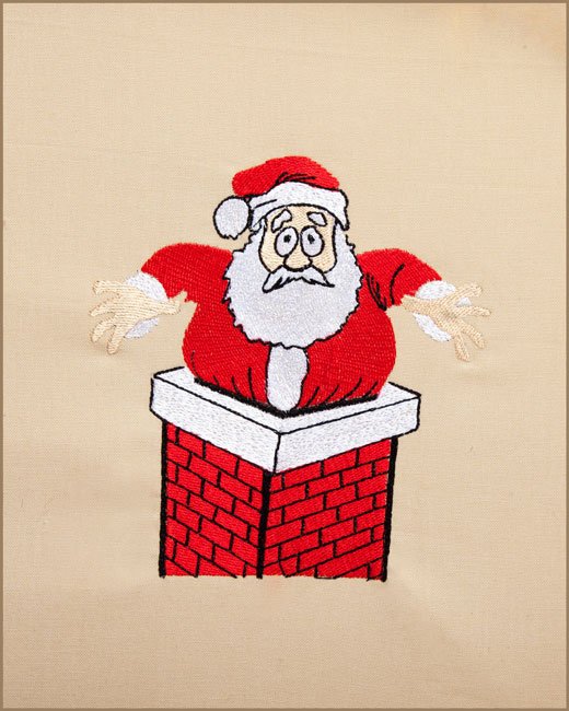 Santa ate too much!