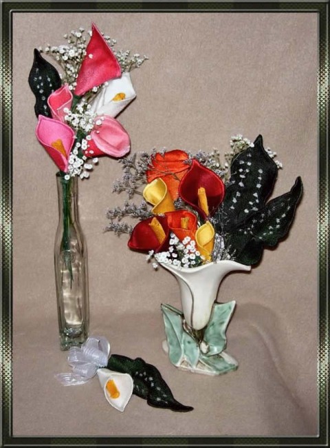 BFC0310 Lace Sculpture - Calla Lilies