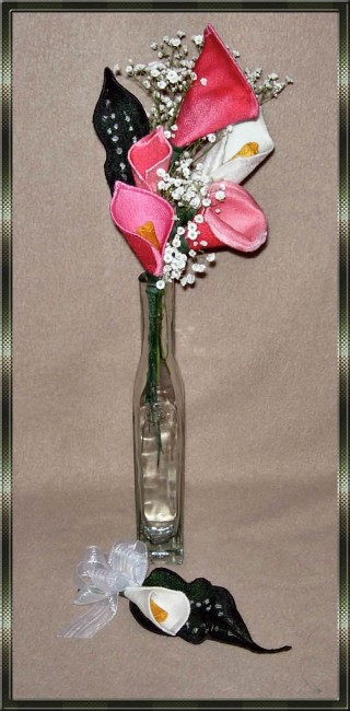 BFC0310 Lace Sculpture - Calla Lilies