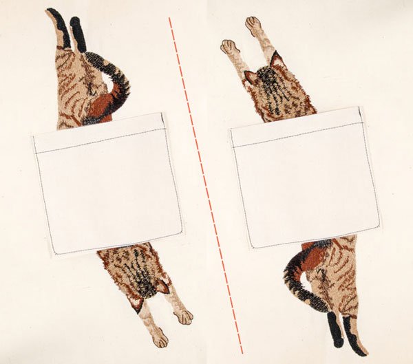 BFC31343 Leaping Cat Pocket topper