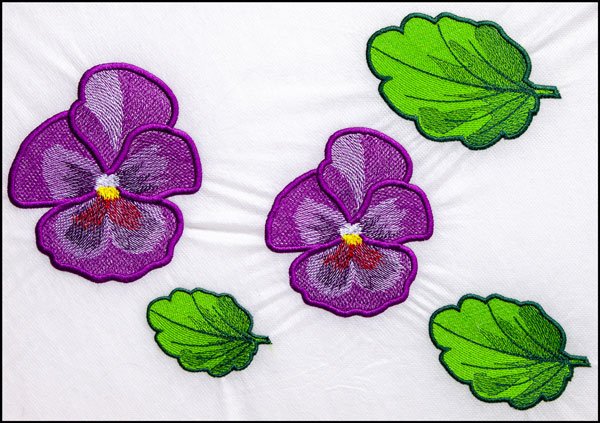 BFC31396 FSL Pansies and Leaves