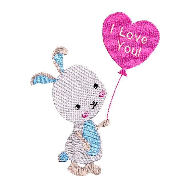 BFC31605 Boy Bunny Valentine