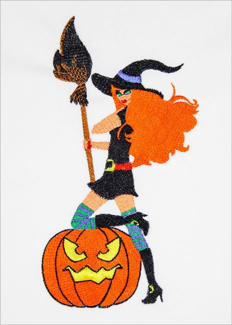 BFC31679 Fiery Halloween Witch
