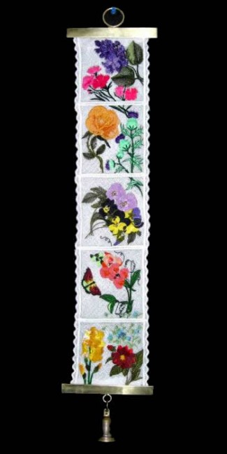 BFC0317 Floral Bell Pull