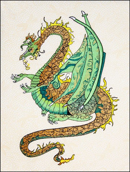 BFC31757 Delight's Green and Brown Dragon