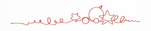 BFC31775 Christmas Ornaments Edge to Edge Border