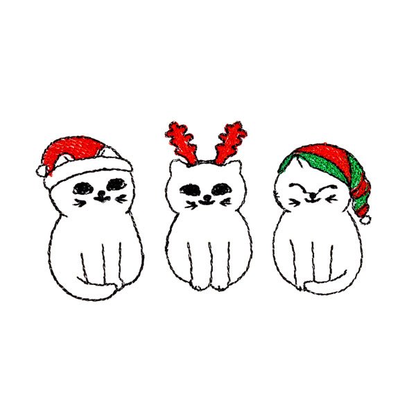 BFC31786 Christmas Kitties