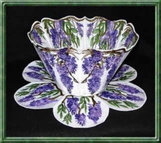 BFC0318   Lace Bowl & Doily  Wisteria