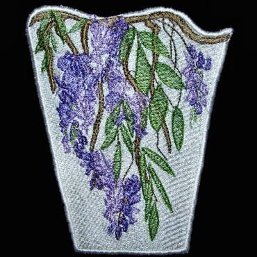 BFC0318   Lace Bowl & Doily  Wisteria