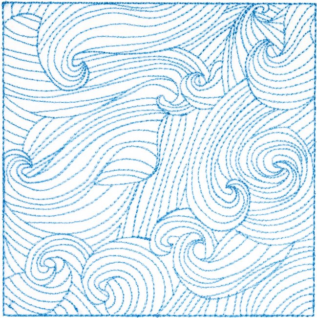BFC31808 Vibrant Waves Quilt Blocks