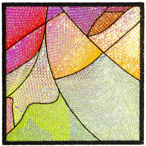 BFC31884 Stained Glass Quilt Block 3