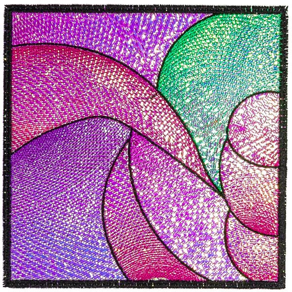 BFC31885 Stained Glass Quilt Block 4