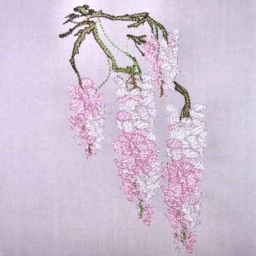 BFC0319 Watercolor Wisteria