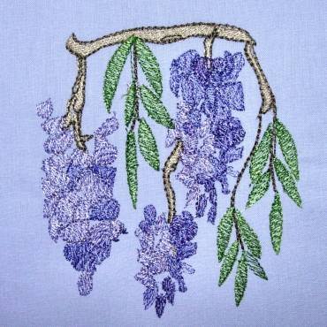 BFC0319 Watercolor Wisteria