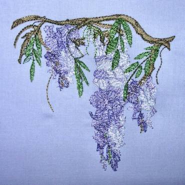 BFC0319 Watercolor Wisteria