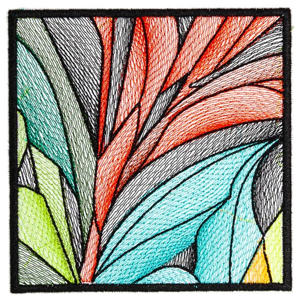 BFC2209 Stained Glass Leaves