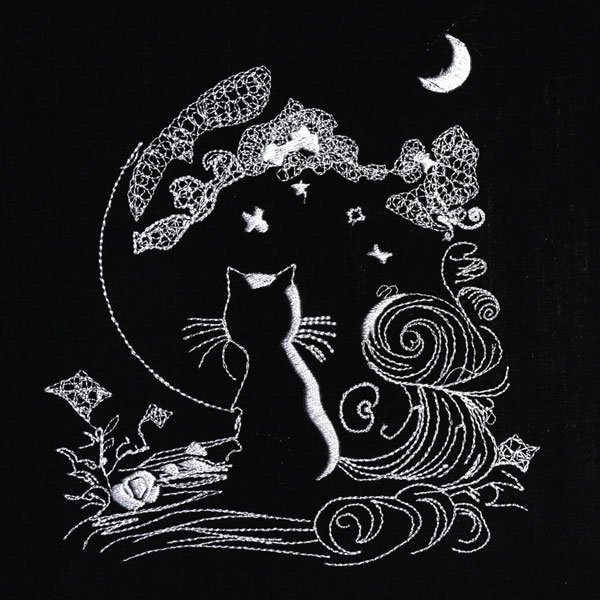 BFC31966 A Cat and the Moon