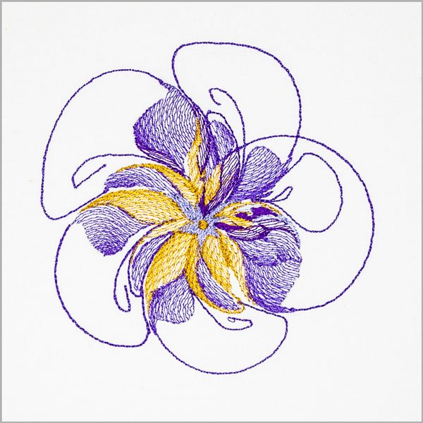 BFC32034 Lavender Fractal Flower
