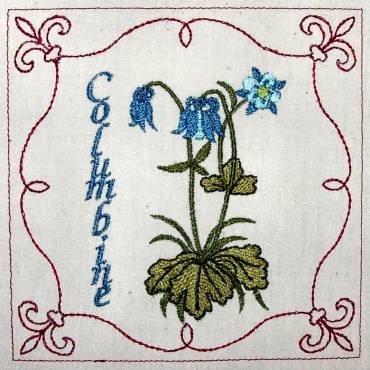 BFC0321 Medieval Herbal Quilt Squares