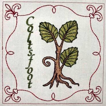 BFC0321 Medieval Herbal Quilt Squares
