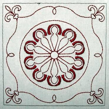 BFC0321 Medieval Herbal Quilt Squares