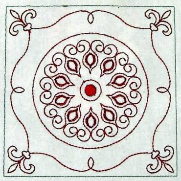 BFC0321 Medieval Herbal Quilt Squares