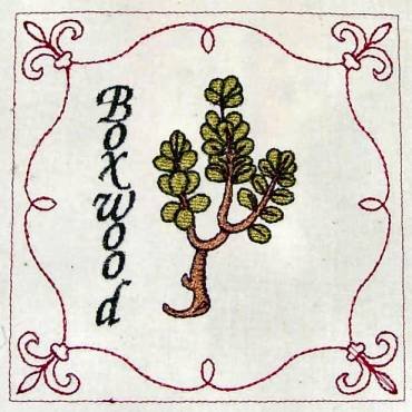 BFC0321 Medieval Herbal Quilt Squares