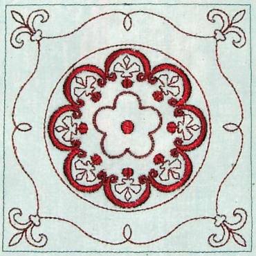 BFC0321 Medieval Herbal Quilt Squares