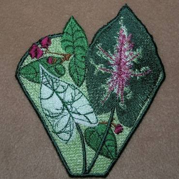 BFC0322  Lace Bowl & Doily  Caladium