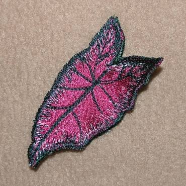BFC0322  Lace Bowl & Doily  Caladium