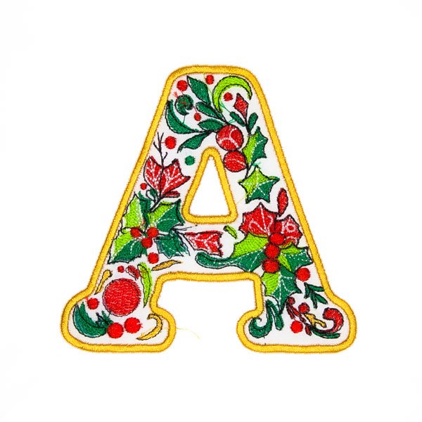 BFC32200 Christmas Applique Alpha A