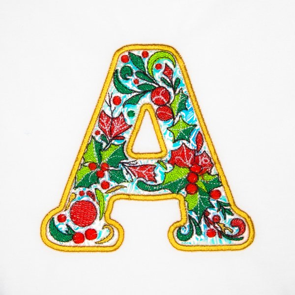 BFC32200 Christmas Applique Alpha A
