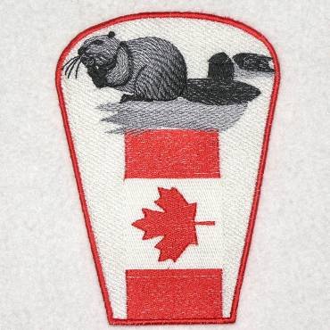 BFC0328  Lace Bowl & Doily  Canada Day